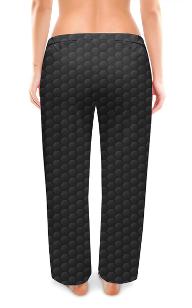 Заказать пижаму в Москве. Женские пижамные штаны Чёрная броня от bd-art  - готовые дизайны и нанесение принтов.