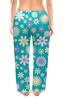 Заказать пижаму в Москве. Женские пижамные штаны цветы от solntse - готовые дизайны и нанесение принтов.