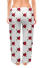 Заказать пижаму в Москве. Женские пижамные штаны Rose Low Poly vector от natulia_hatulia@yahoo.com - готовые дизайны и нанесение принтов.
