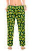 Заказать пижаму в Москве. Женские пижамные штаны Зеленые авокадо от mishacatstore@yandex.ru - готовые дизайны и нанесение принтов.
