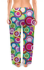 Заказать пижаму в Москве. Женские пижамные штаны Цветные круги от IrinkaArt  - готовые дизайны и нанесение принтов.