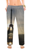 Заказать пижаму в Москве. Женские пижамные штаны Эйфелева башня на закате от Romario  - готовые дизайны и нанесение принтов.