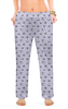 Заказать пижаму в Москве. Женские пижамные штаны Мишки панды на сиреневом фоне от mishacatstore@yandex.ru - готовые дизайны и нанесение принтов.