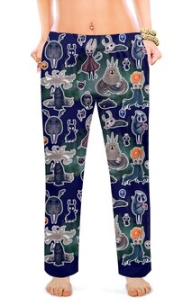 Заказать пижаму в Москве. Женские пижамные штаны HOLLOW KNIGHT от robus - готовые дизайны и нанесение принтов.