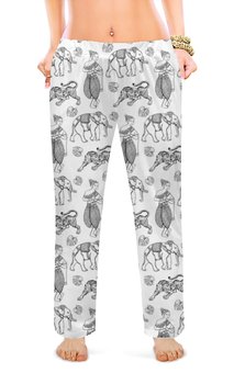 Заказать пижаму в Москве. Женские пижамные штаны Тайский узор от nadegda - готовые дизайны и нанесение принтов.