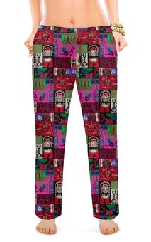Заказать пижаму в Москве. Женские пижамные штаны Абстракция  от T-shirt print  - готовые дизайны и нанесение принтов.