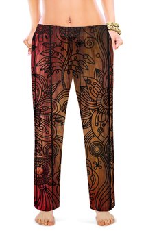 Заказать пижаму в Москве. Женские пижамные штаны узоры от solntse - готовые дизайны и нанесение принтов.