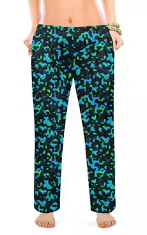 Заказать пижаму в Москве. Женские пижамные штаны Камуфляж от oneredfoxstore@gmail.com - готовые дизайны и нанесение принтов.
