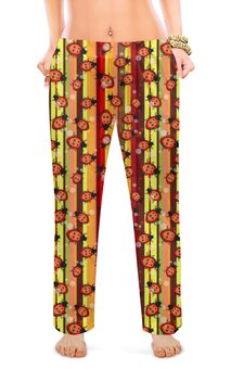 Заказать пижаму в Москве. Женские пижамные штаны Божьи коровки от T-shirt print  - готовые дизайны и нанесение принтов.