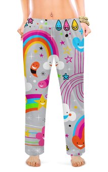 Заказать пижаму в Москве. Женские пижамные штаны Волшебные сновидения от T-shirt print  - готовые дизайны и нанесение принтов.