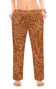 Заказать пижаму в Москве. Женские пижамные штаны Корица от Vadim Koval - готовые дизайны и нанесение принтов.