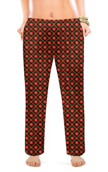 Заказать пижаму в Москве. Женские пижамные штаны  Геометрический орнамент от valezar - готовые дизайны и нанесение принтов.