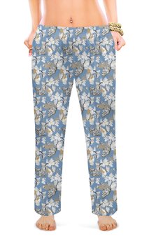 Заказать пижаму в Москве. Женские пижамные штаны Без названия от nzh@sunpattern.ru - готовые дизайны и нанесение принтов.