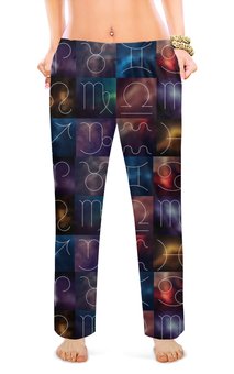 Заказать пижаму в Москве. Женские пижамные штаны ЗОДИАК от robus - готовые дизайны и нанесение принтов.
