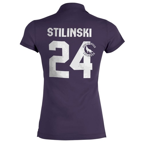 Заказать женскую поло в Москве. Рубашка Поло Stella Plays Stilinski 24 от cherdantcev - готовые дизайны и нанесение принтов.