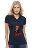 Заказать женскую поло в Москве. Рубашка Поло Stella Plays Ньютон от science - готовые дизайны и нанесение принтов.