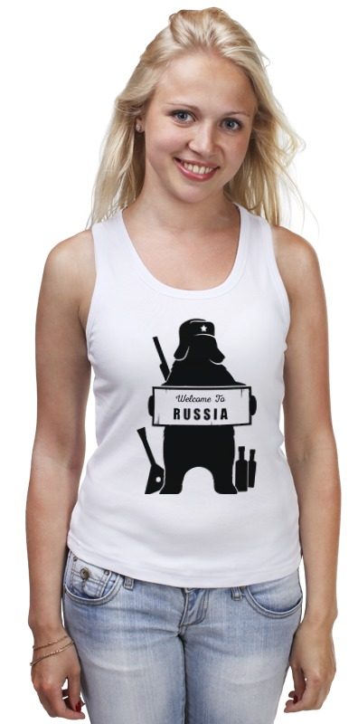 Printio Майка классическая Welcome to russia панама ripndip welcome to heck reversible