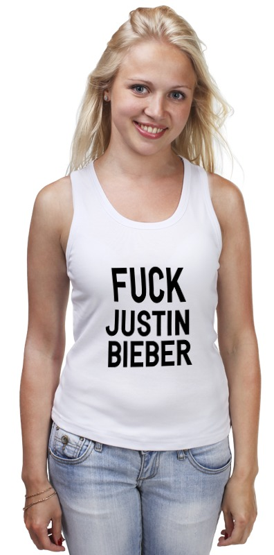 Printio Майка классическая Fuck justin bieber bieber justin believe blu ray