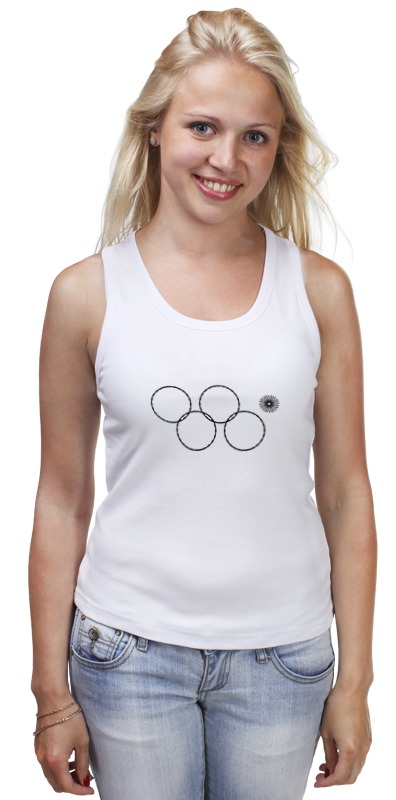 printio детская футболка классическая унисекс олимпийские кольца в сочи 2014 Printio Майка классическая Олимпийские кольца в сочи 2014