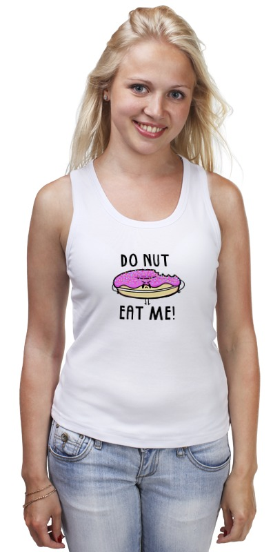 Printio Майка классическая Do nut eat me! (не ешь меня) printio футболка wearcraft premium do nut eat me не ешь меня