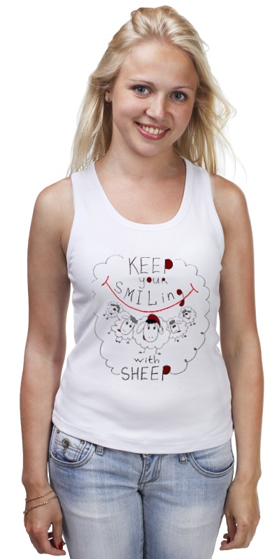 Printio Майка классическая Keep your smiling sheep printio футболка wearcraft premium keep your smiling sheep