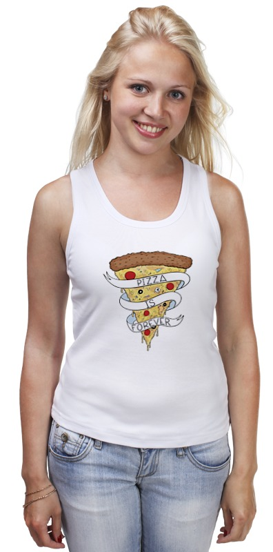 Printio Майка классическая Пицца навсегда (pizza forever) printio детская футболка классическая унисекс пицца навсегда pizza forever