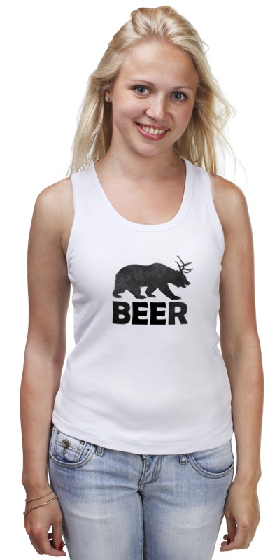 Printio Майка классическая Beer (bear) printio майка классическая bear beer медведь и мед
