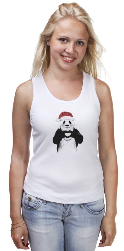 Printio Майка классическая Санта панда printio футболка классическая санта панда