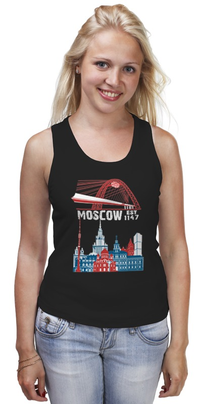 Printio Майка классическая Moscow. established in 1147 printio футболка wearcraft premium moscow established in 1147
