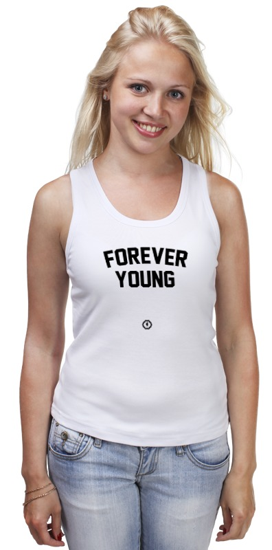 Printio Майка классическая Forever young by brainy printio футболка с полной запечаткой для девочек forever young by brainy