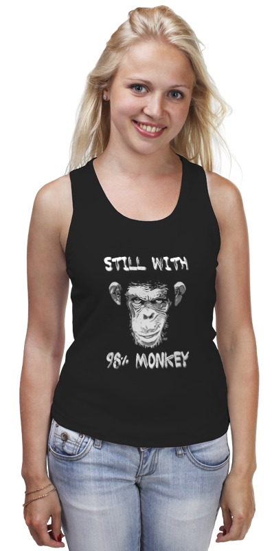 Printio Майка классическая Steel whit 98% monkey printio футболка классическая steel whit 98% monkey