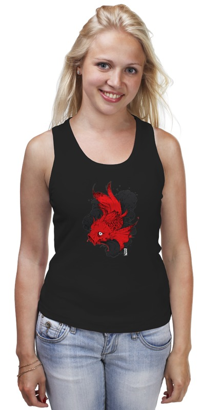 Printio Майка классическая Scarlet fish / алая рыба printio футболка с полной запечаткой для девочек scarlet fish алая рыба