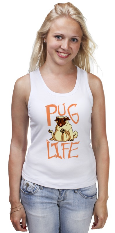 Printio Майка классическая Pug life printio майка классическая pug life