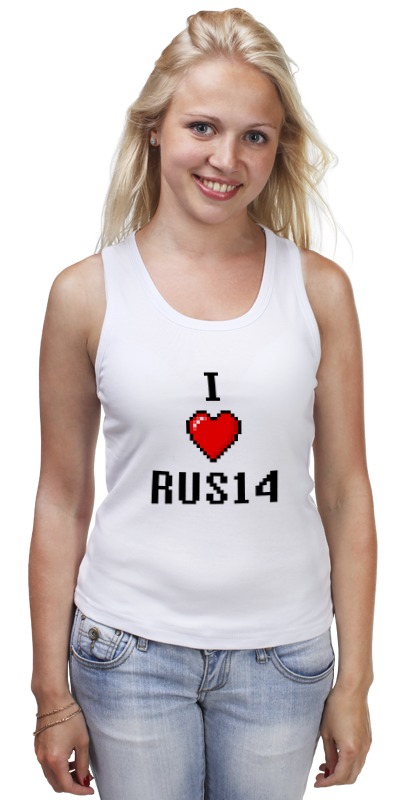 Printio Майка классическая I love rus14 printio футболка wearcraft premium i love rus14
