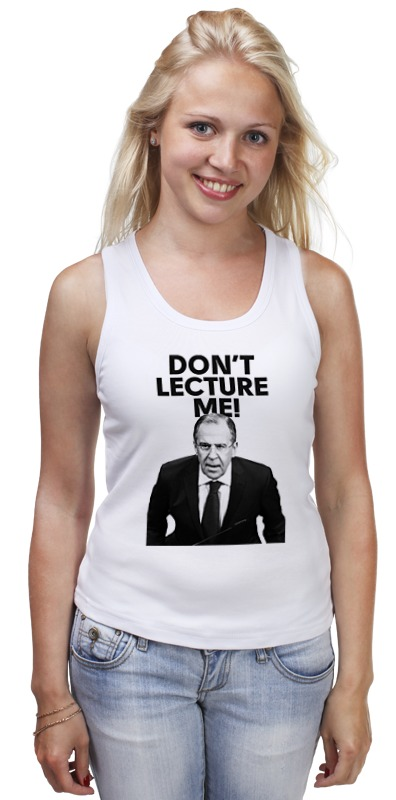 Printio Майка классическая Don't lecture me! lavrov