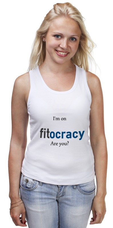 Printio Майка классическая I'm on fitocracy, are you? printio лонгслив i m on fitocracy are you