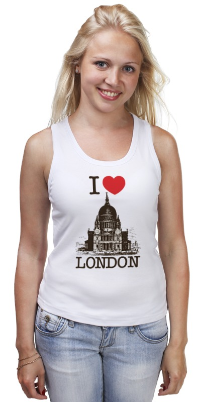 printio детская футболка классическая унисекс i love london Printio Майка классическая Я люблю лондон