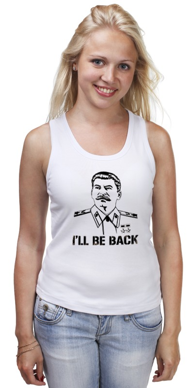 Printio Майка классическая Сталин - я вернусь printio детская футболка классическая унисекс сталин я вернусь