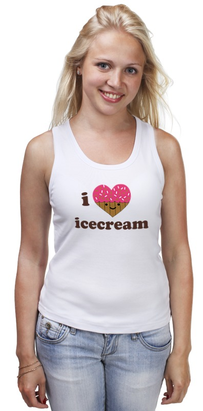 Printio Майка классическая I love icecream printio детская футболка классическая унисекс i love icecream