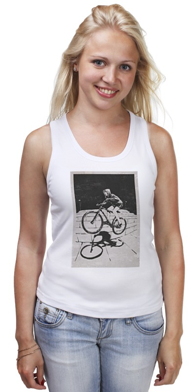 Printio Майка классическая Девушка на велосипеде printio сумка девушка на велосипеде
