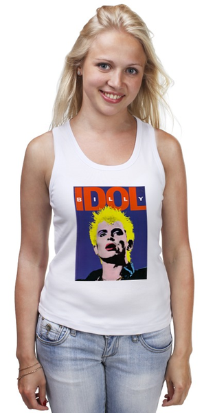 Заказать майку в Москве. Майка классическая Billy Idol от Fedor - готовые дизайны и нанесение принтов.