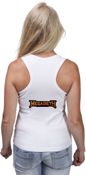 Заказать майку в Москве. Майка классическая Megadeth от Leichenwagen - готовые дизайны и нанесение принтов.