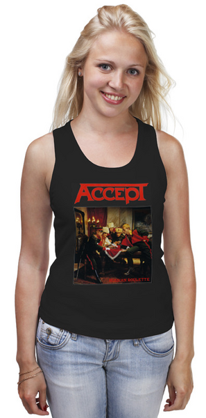 Заказать майку в Москве. Майка классическая Accept band от Leichenwagen - готовые дизайны и нанесение принтов.