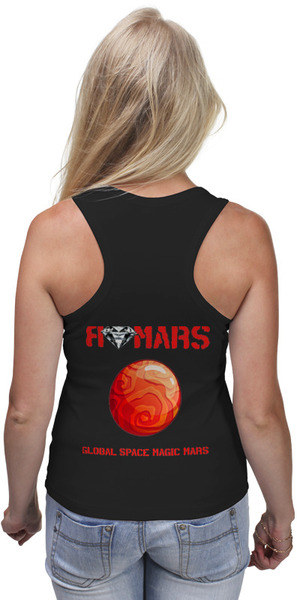 Заказать майку в Москве. Майка классическая Global  space magic  mars коллекция №1 от Global Space Magic  - готовые дизайны и нанесение принтов.