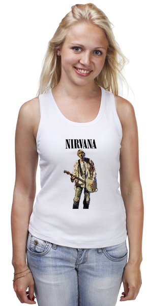 Заказать майку в Москве. Майка классическая Nirvana  от rancid - готовые дизайны и нанесение принтов.