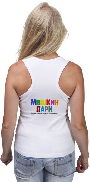 Заказать майку в Москве. Майка классическая Медвежонок от Мишкин парк - готовые дизайны и нанесение принтов.