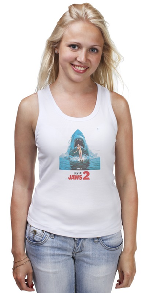 Заказать майку в Москве. Майка классическая Jaws / Челюсти от KinoArt - готовые дизайны и нанесение принтов.