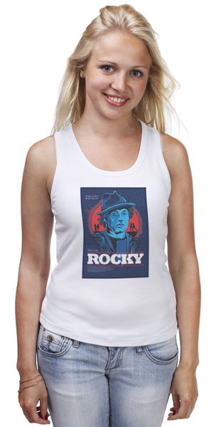 Заказать майку в Москве. Майка классическая Rocky / Рокки от KinoArt - готовые дизайны и нанесение принтов.