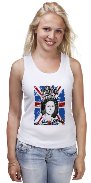 Заказать майку в Москве. Майка классическая Sex Pistols / God Save The Queen от OEX design - готовые дизайны и нанесение принтов.
