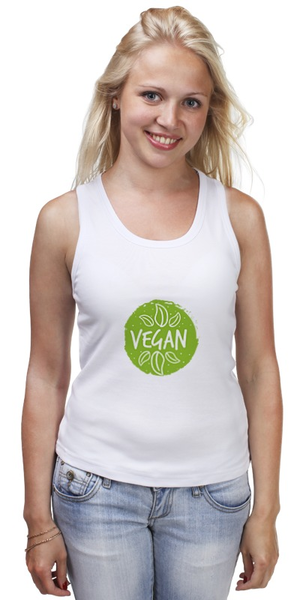Заказать майку в Москве. Майка классическая Без названия от vegan@thespaceway.info - готовые дизайны и нанесение принтов.